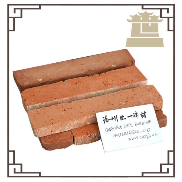 Chinese reclaimed red clay wall brick cladding