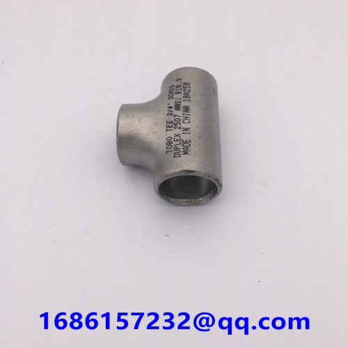 Butt weld fittings, Duplex Stainless Steel 3/4'' sch10 Equal Tee ASTM A815 UNS S32205 ASME B16.9