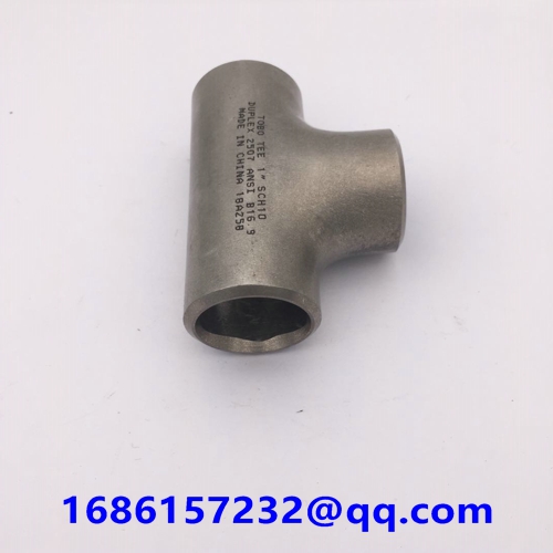 Butt-welding Pipe Fittings Butt-welding Equal Tee ASTM A815 UNS S32550 1'' SCH10 ASME B16.9  Duplex 