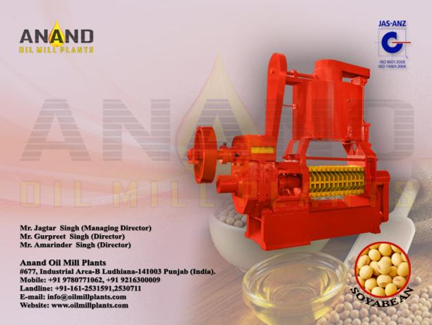 Soyabean Seed Oil Expeller Machine Manufacturers Exporters in India Punjab
