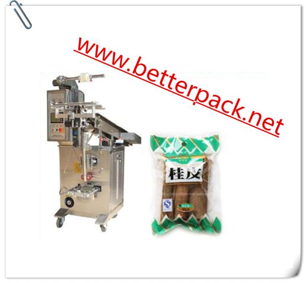 Irregular objects packing machine with conveyer for medicine materials