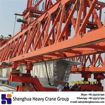 100t overhead beam launcher crane for sale