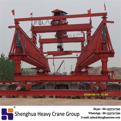 Highway bridge erection equipment beam launcher crane price