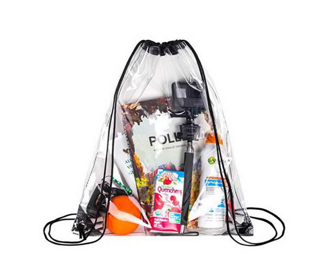 Custom Transparent PVC DrawString Backpack 
