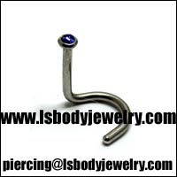#1 Body Piercing Jewelry Beveled Nose Stud