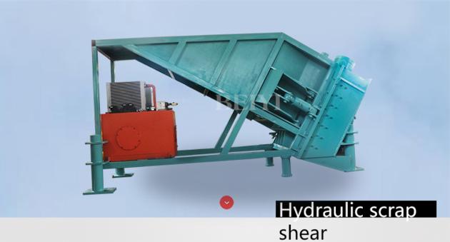Automatic inclined shears