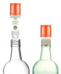 Non-Refillable Plastic Fitment for Whisky bottles