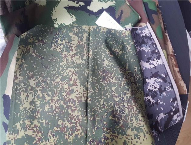  Polyester Rayon Blend Camouflage ACU BDU Uniform Fabric