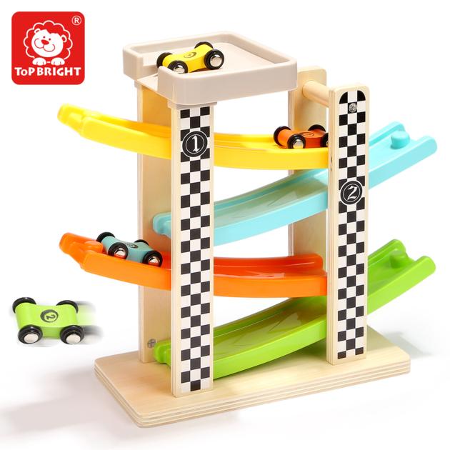 Wooden Racing Track Toy