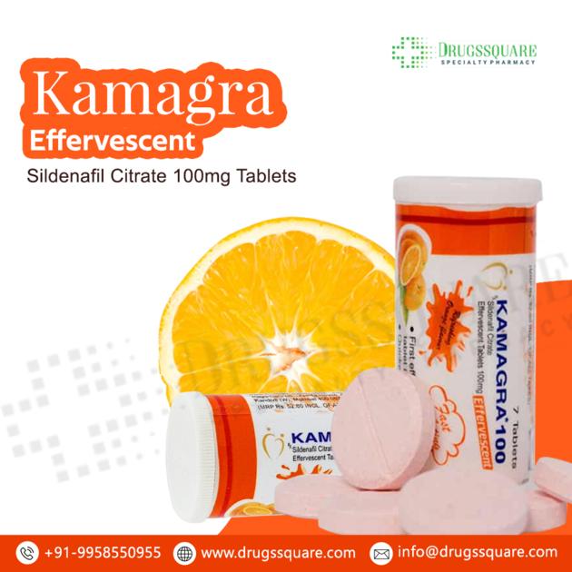 Kamagra Effervescent 7x100mg Tablets - Buy Sildenafil Citrate Tablet Online