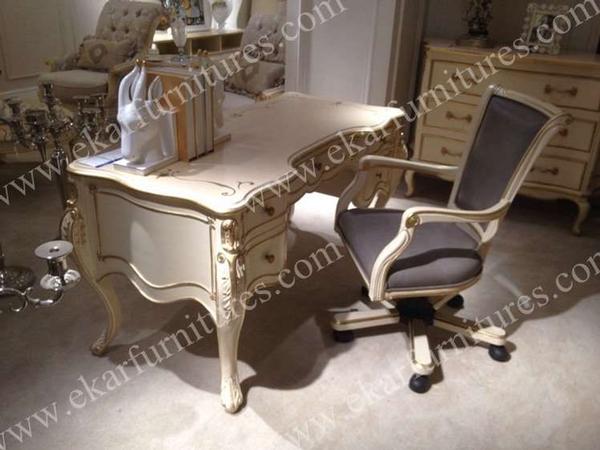 Wholesale Luxury Classic Home Office Table And Chair