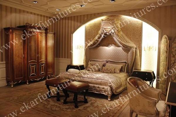 luxury bed bed part, neoclassic bed