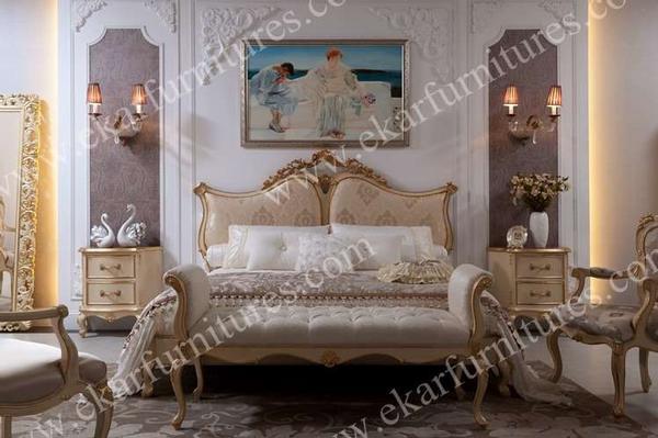 Classic Style Dubai Hotel Bed Luxury
