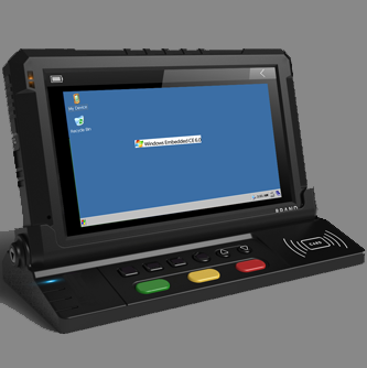 7inch Wince 6.0 Mobile Data Terminal with RS232, RS485 and CanBus 