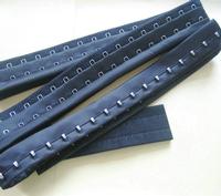 1mm 3/4' 2 rows uncut bra hook and eye tape