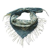 Print wool scarf