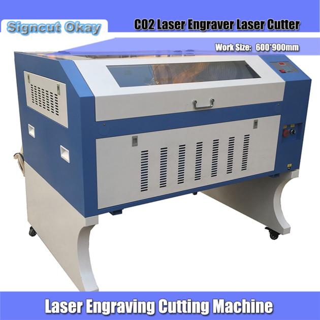 JNHXSK 100W Laser Engraving Machine TS6090 with high quality CO2 laser tube 600mm*900mm