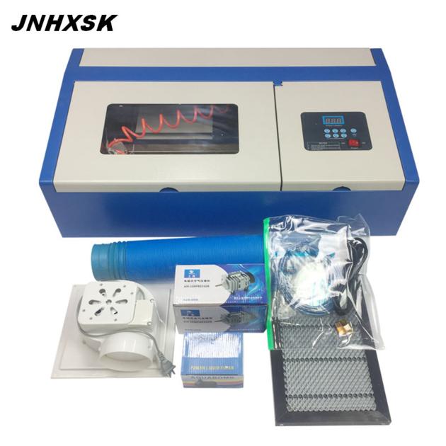 JNHXSK 40W Laser engraving machine TS2030 interface USB2.0 with honeycomb 200*300mm low price high q
