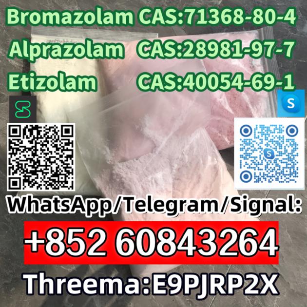 Bromazolam CAS:71368-80-4 Alprazolam CAS:28981-97-7 Etizolam  CAS:40054-69-1 Skype/Telegram/Signal: 