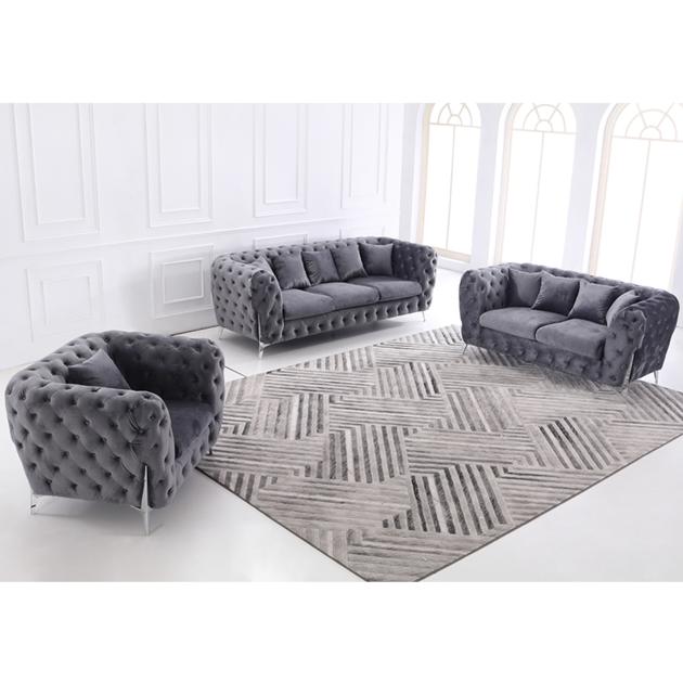 Divano Italiano Fabric Sofa Furniture Luxury Divani Casa Living Room Velvet Chesterfield Designer