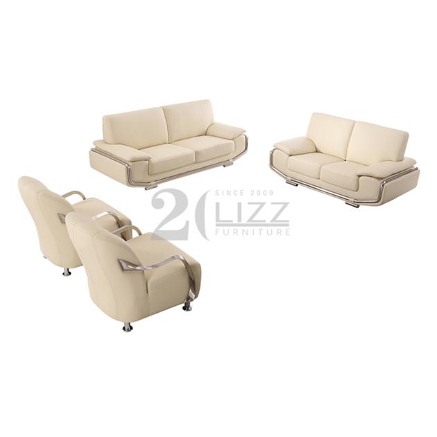 Contemporary High Quality Sitting Room Furniture Loveseat Couch Leather Lounge Suite Modern Sofa