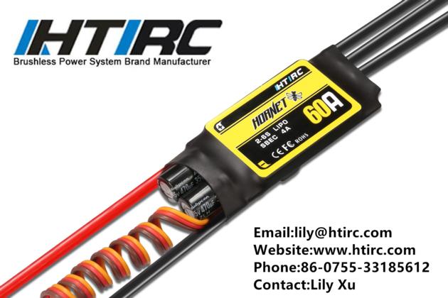 HTIRC Hornet 60A 6s ESC Brushless Electric Speed Controller  For RC Airplane 