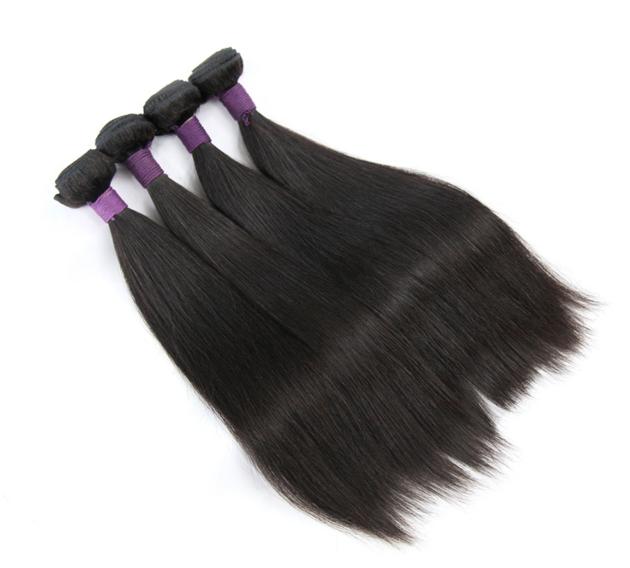 100% unprocessed 4 Bundles Brazilian Straight Hair Weave 