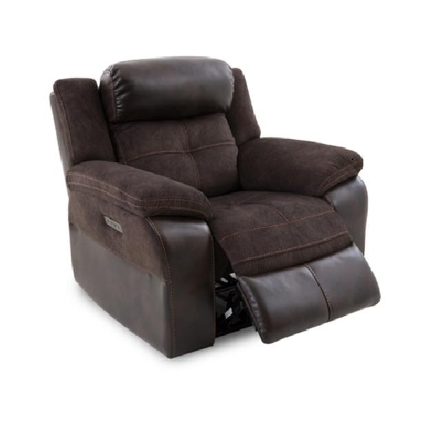 MANWAH new model luxury electric recliner headrest fabric sectionals chair set furniture Living room
