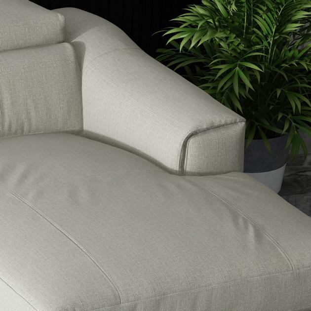 Modern Velvet Fabric Tufted Section Sofa