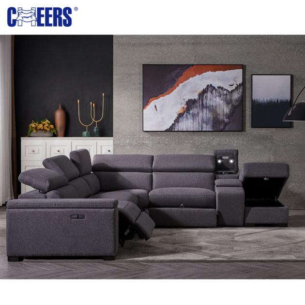 Business Style Hot selling Space House Furniture Hotel Fabric Sectional Recliner Sofa