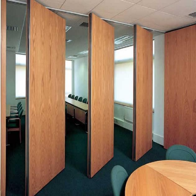 Conference Room Commercial Acoustic Sliding Folding Partitions