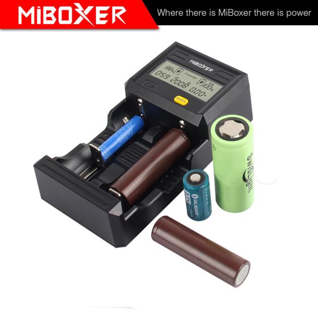 Miboxer C2-6000 3A Lithium Battery Charger with USB 3A Fast Battery Charger for Li-ion/Ni-MH/18650