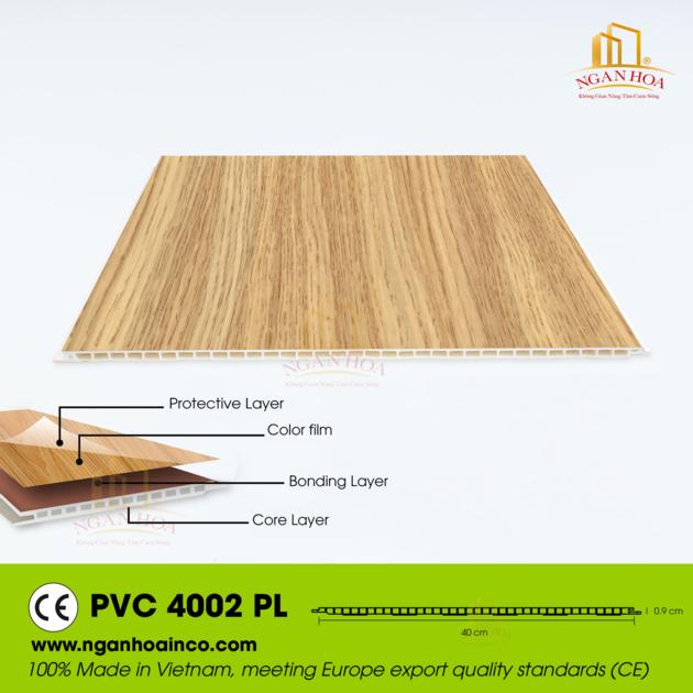 PVC PL Plastic Wall Cladding Panel SPC Wood Grain