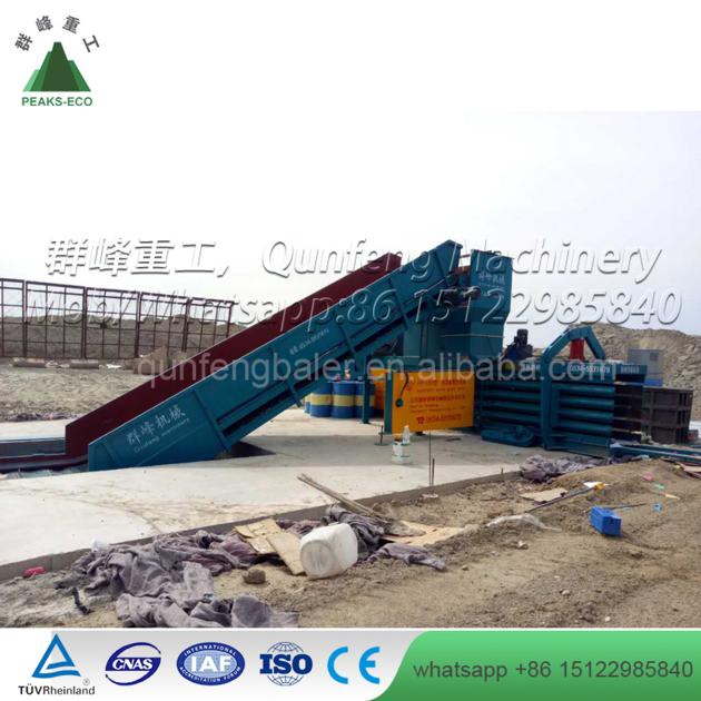 Hydraulic Full Automatic Waste Paper Cardboard Horizontal Baler for Recycling Machine