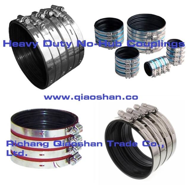 Heavy Duty No-Hub Coupling for No-Hub Pipe and Drain products Connection