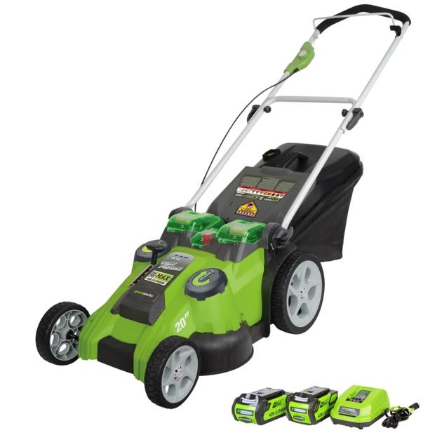 Greenworks G-MAX 40V Dual Blade Cordless Lawn Mower - 20in. Deck, Model# 25302