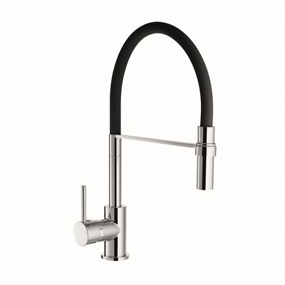 Brass Faucet Single Handle Hot/Cold Deck-Mounted Sink Mixer, Pull-Down Kitchen Faucet
