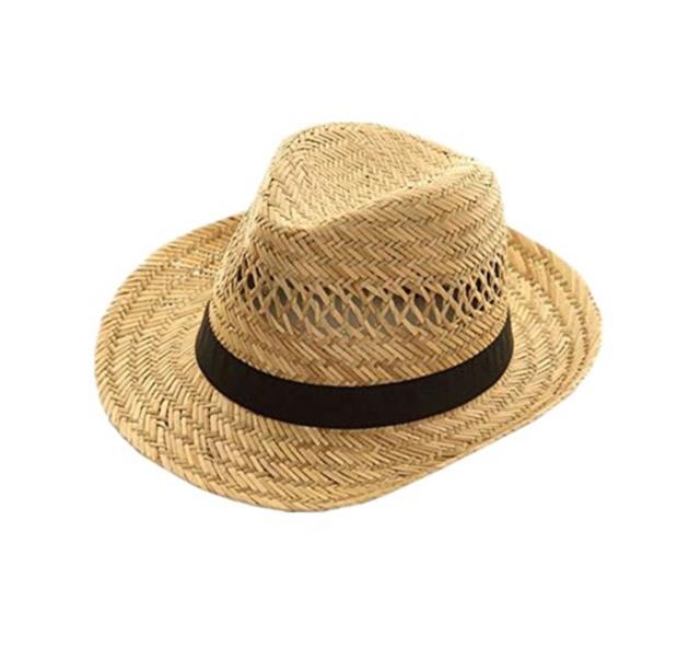 Natural mat grass color straw hat
