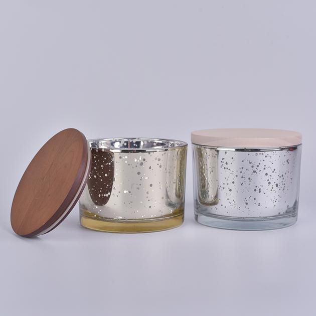 luxury mercury glass candle jar