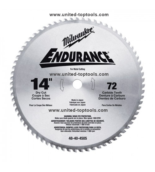 Milwaukee Metal Cutting Cold Cut Tooth Blade - 14in.,Type#WLP48-40-4505
