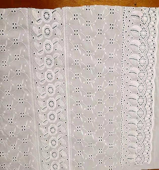 swiss lace cotton fabric voile embroidered