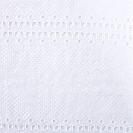 High Quality White Cotton Lace Fabric