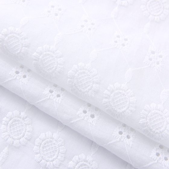 bridal lace embroidery swiss cotton voile embroidered fabric wholesale
