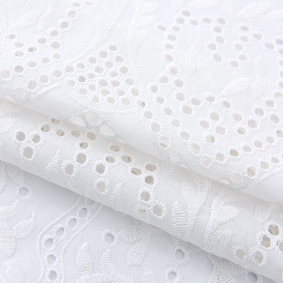 embroidered design cutwork border voile embroidery cotton lace fabric