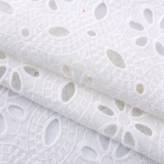100% guipure cotton fabric swiss voile lace embroidered
