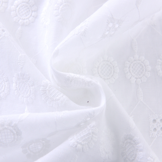 Bridal Lace Embroidery Swiss Cotton Voile