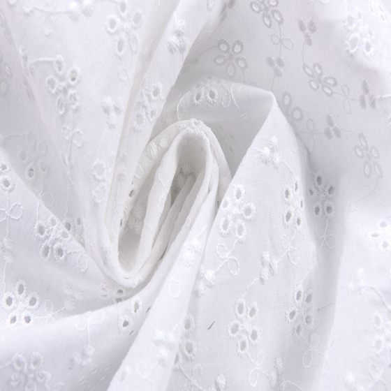Cotton Embroidery Lace Fabric For Shirt