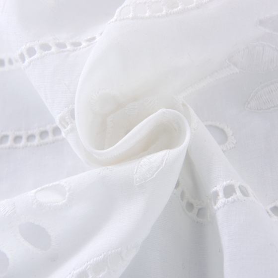 Swiss White 100 Cotton Embroidered With