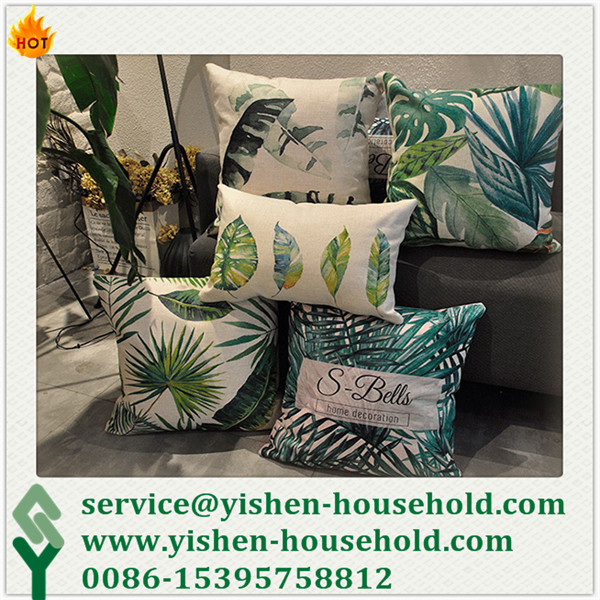 Yishen-Household Wholesale Custom Plain Simple Pattern Chair Cushion Pillow 100% Cotton Hand Embroid