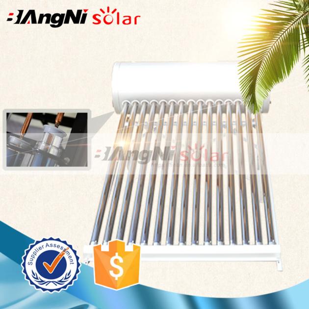 Compact Pressurized Solar solar water heater with vacuum tube heat pipe